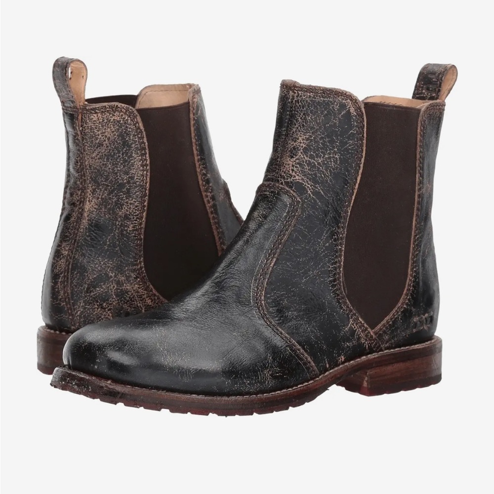NWT BED|STU Nandi Black Lux Leather Ankle Boot